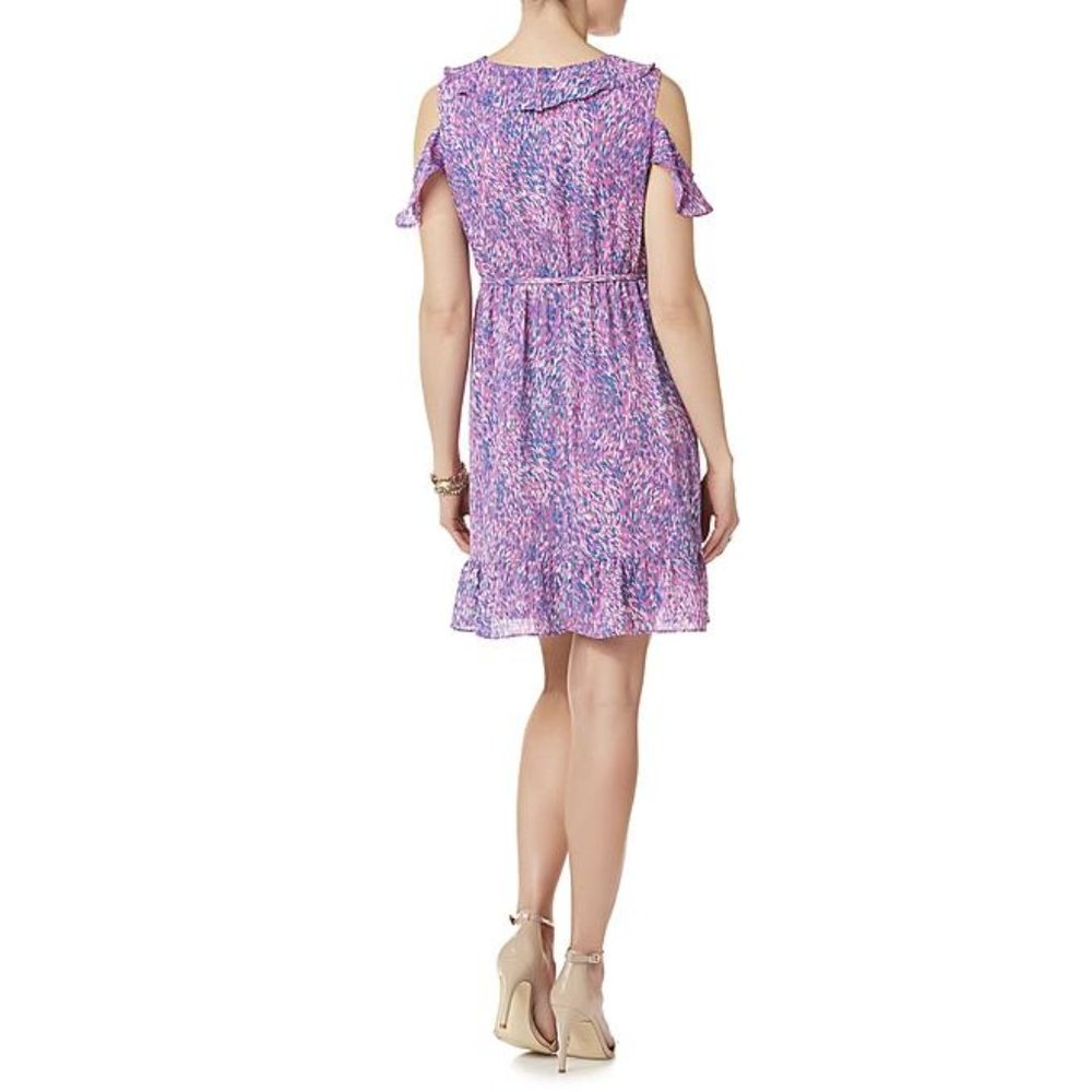 Simply Styled A-Line Ruffle Dress - Abstract - Picture 2 of 10